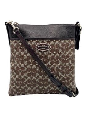 Coach NWOT Crossbody Signature Coated Canvas North South Bag